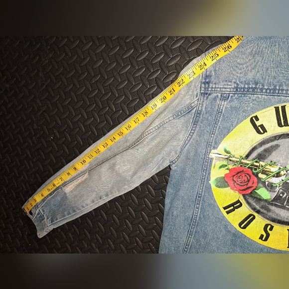 Guns n' Rose's Denim faux cheetah fur collared jacket - Picture 9 of 9